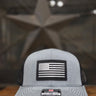Adult American Flag Patch Snapback Hat - Richardson Trucker Hat