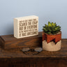 Primitives by Kathy humorous Thanksgiving wood decor sign reading "Shot My First Turkey Today" with autumn-themed design.