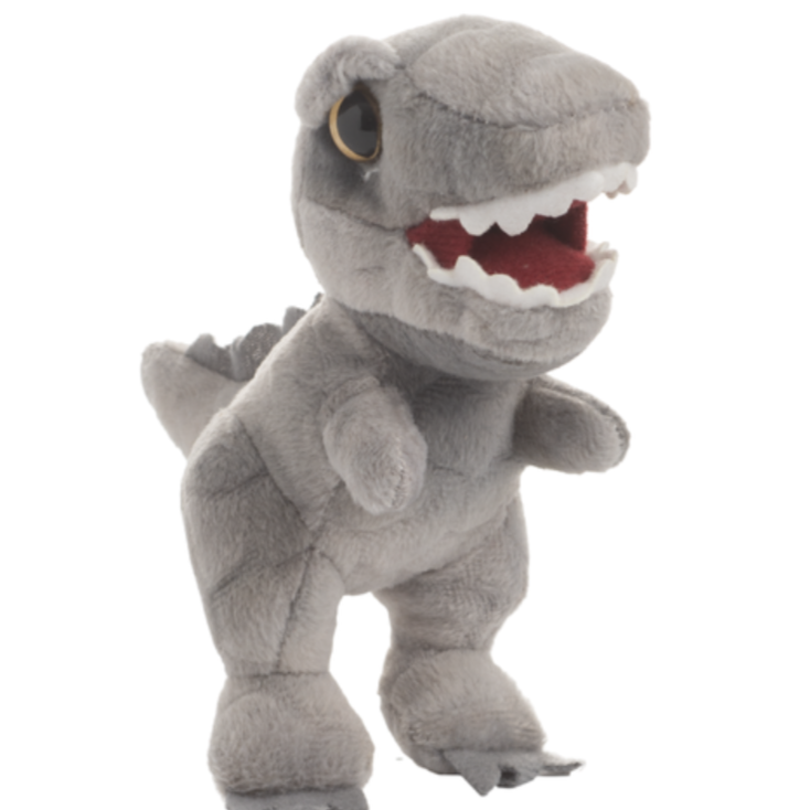 Colorful plush dinosaur toys from GANZ's Mini Plush Dinosaurs Prehistoric Dino Pals collection, soft and cuddly for kids.
