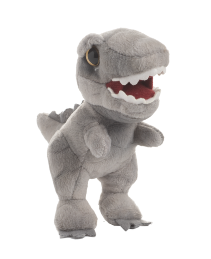 Colorful plush dinosaur toys from GANZ's Mini Plush Dinosaurs Prehistoric Dino Pals collection, soft and cuddly for kids.