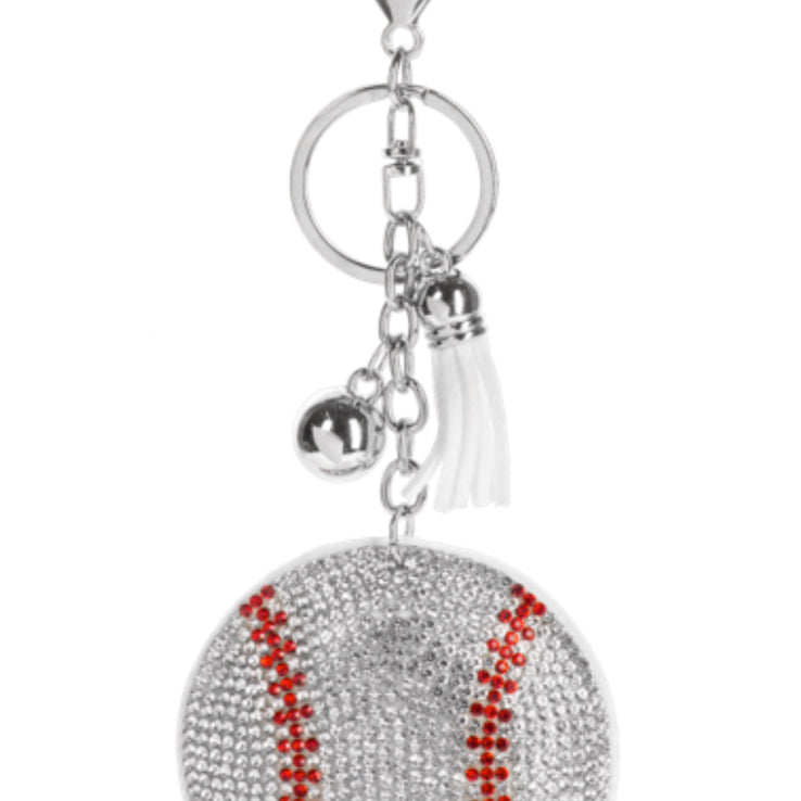 GANZ Game Day Sports Mom key ring, women's accessory featuring sports-themed design and durable metal keychain.
