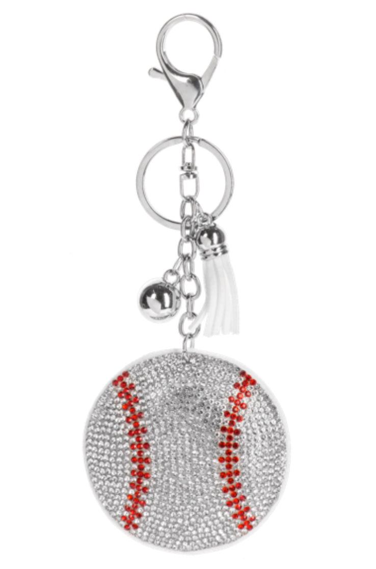 GANZ Game Day Sports Mom key ring, women's accessory featuring sports-themed design and durable metal keychain.