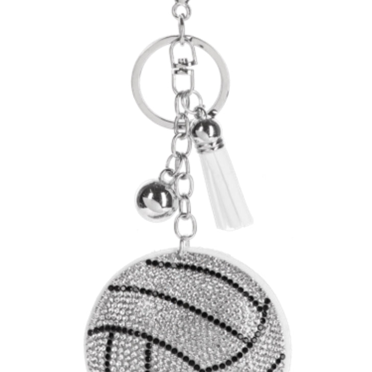 GANZ Game Day Sports Mom key ring, women's accessory with sports-themed design and keychain attachment.