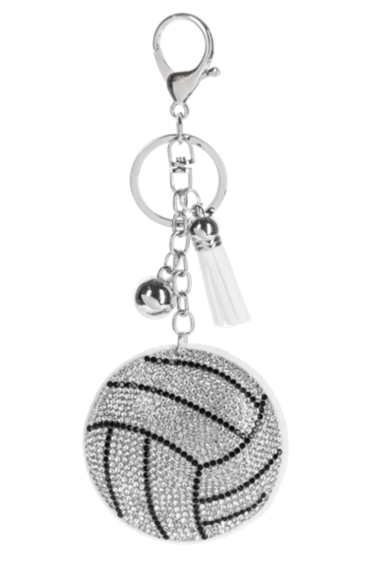 GANZ Game Day Sports Mom key ring, women's accessory with sports-themed design and keychain attachment.