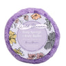 Cait and Co moisturizing bath sponge with shea, cocoa, and mango butter, showing soft texture and natural ingredients for skincare.