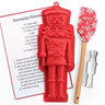 Burton+Burton Nutcracker-themed bakeware gift set with 12-inch and 4.25-inch items for Christmas baking displays.