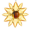 Medium acrylic sunflower ornament by GANZ, decorative yellow sunflower with detailed petals for home decor.