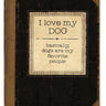 Primitives by Kathy I Love My Dog journal with vintage book design and 160 lined pages for writing notes or memories