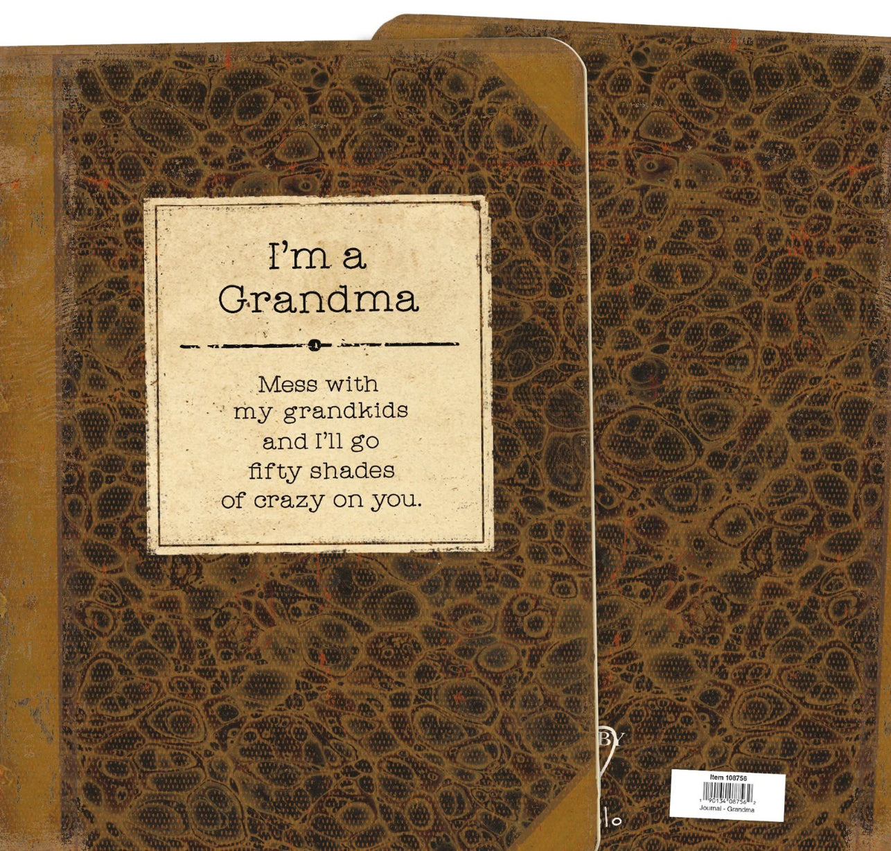 Primitives by Kathy vintage-style Grandma's Journal with lay-flat design, featuring a classic book cover appearance.