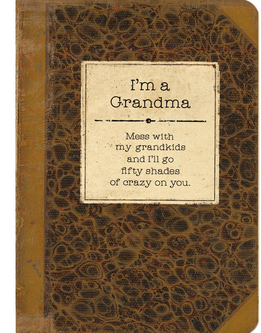 Primitives by Kathy Grandma's Journal with vintage book design, lay-flat hardcover notebook for writing and journaling.