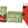 Primitives by Kathy Christmas movie socks and holiday baking decor box sign set, festive holiday-themed kitchen decorations.