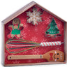 Burton+Burton gingerbread bakeware gift set with festive cookie cutters and baking accessories for Christmas baking.